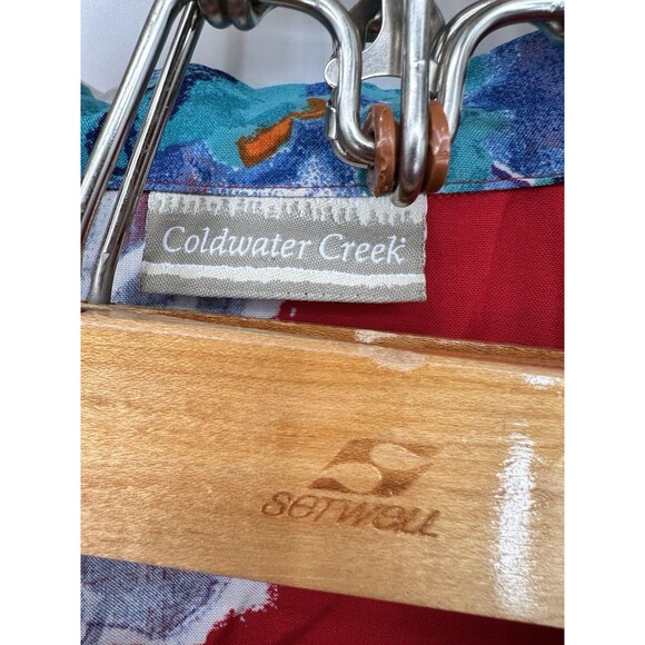 VTG 80s POOL tropical  BRIGHT RED BUTTON ALOHA NOVELTY SHIRT RAYON  Size 1X Pic6 - Picture 11 of 11